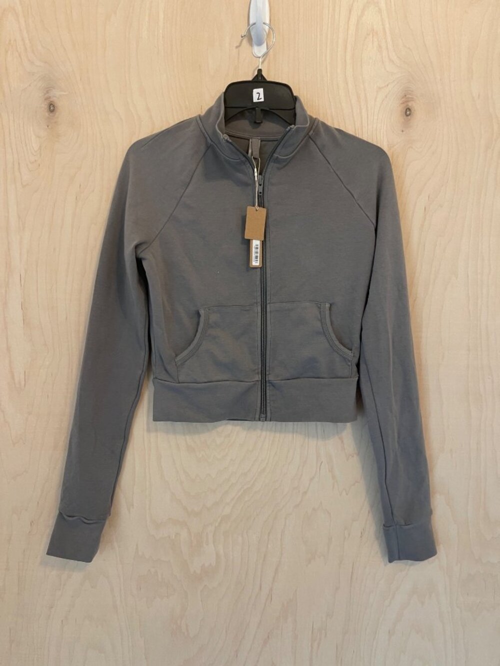 NWT SKIMS OUTDOOR TRACK SMOKE JACKET SZ SMALL